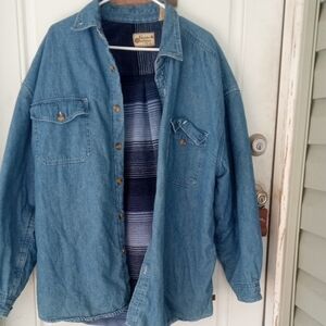 Denim Fleece Lined Shacket By Panama Jack